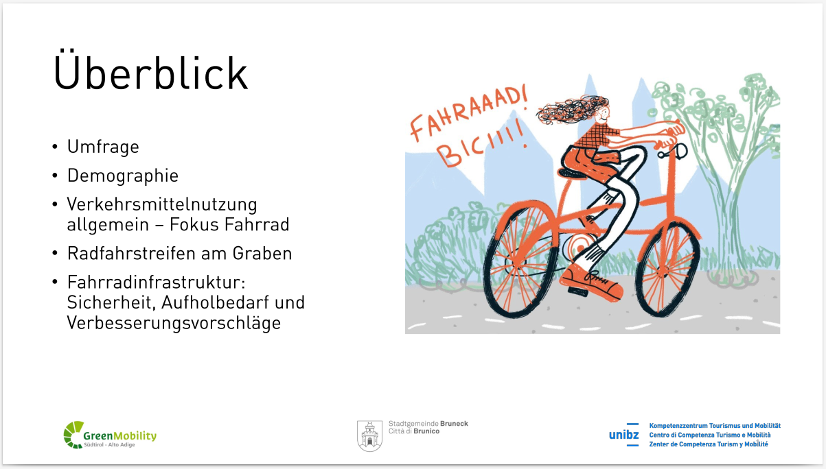 Ergebnisse der Umfrage zur Radmobilität in Bruneck