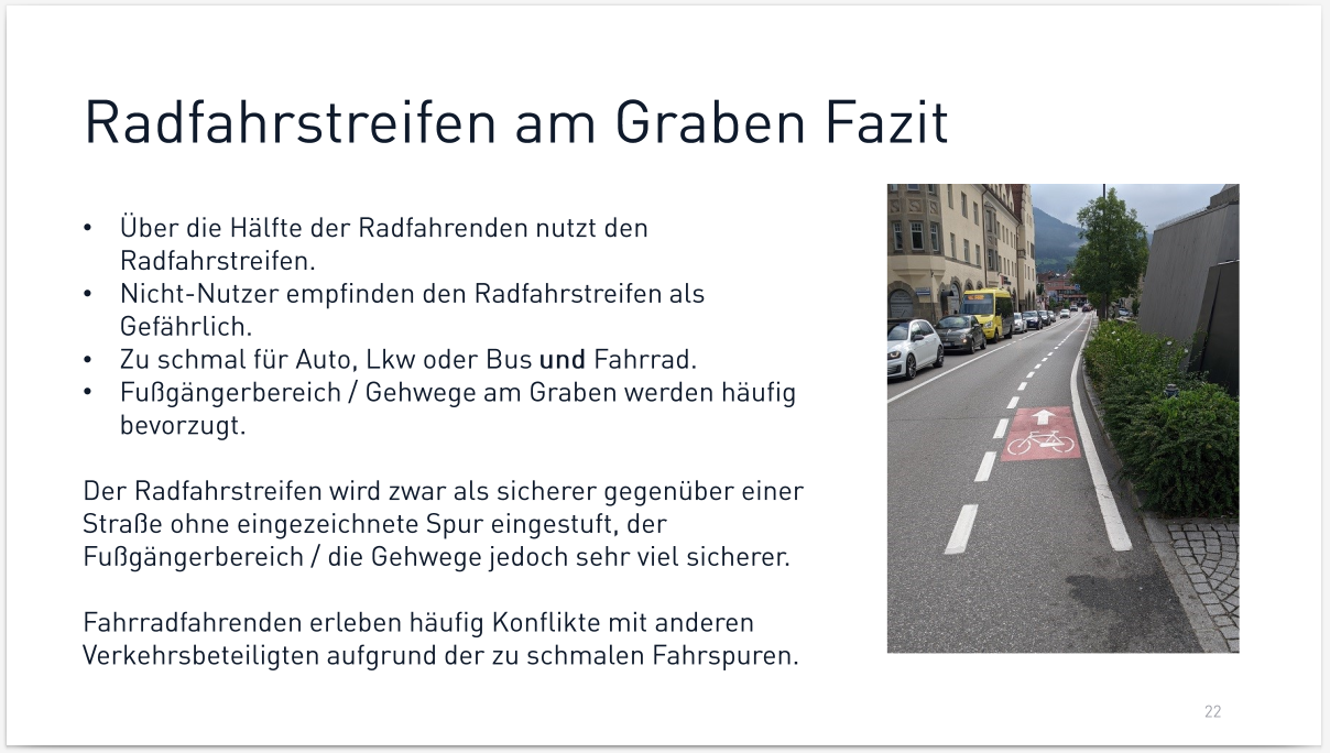 Ergebnisse der Umfrage zur Radmobilität in Bruneck
