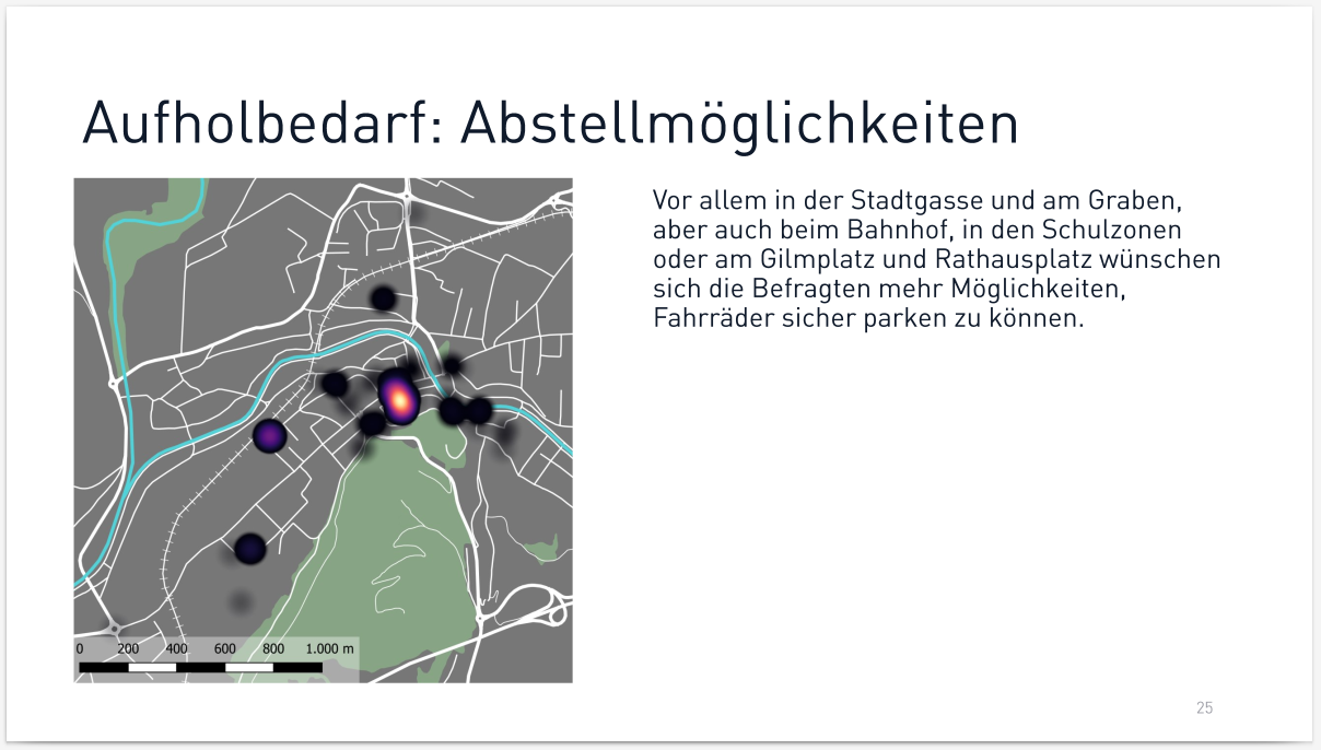 Ergebnisse der Umfrage zur Radmobilität in Bruneck